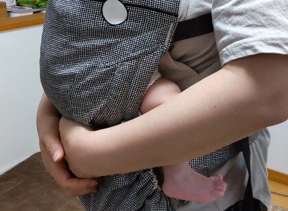 抱っこ紐使い方確認しました